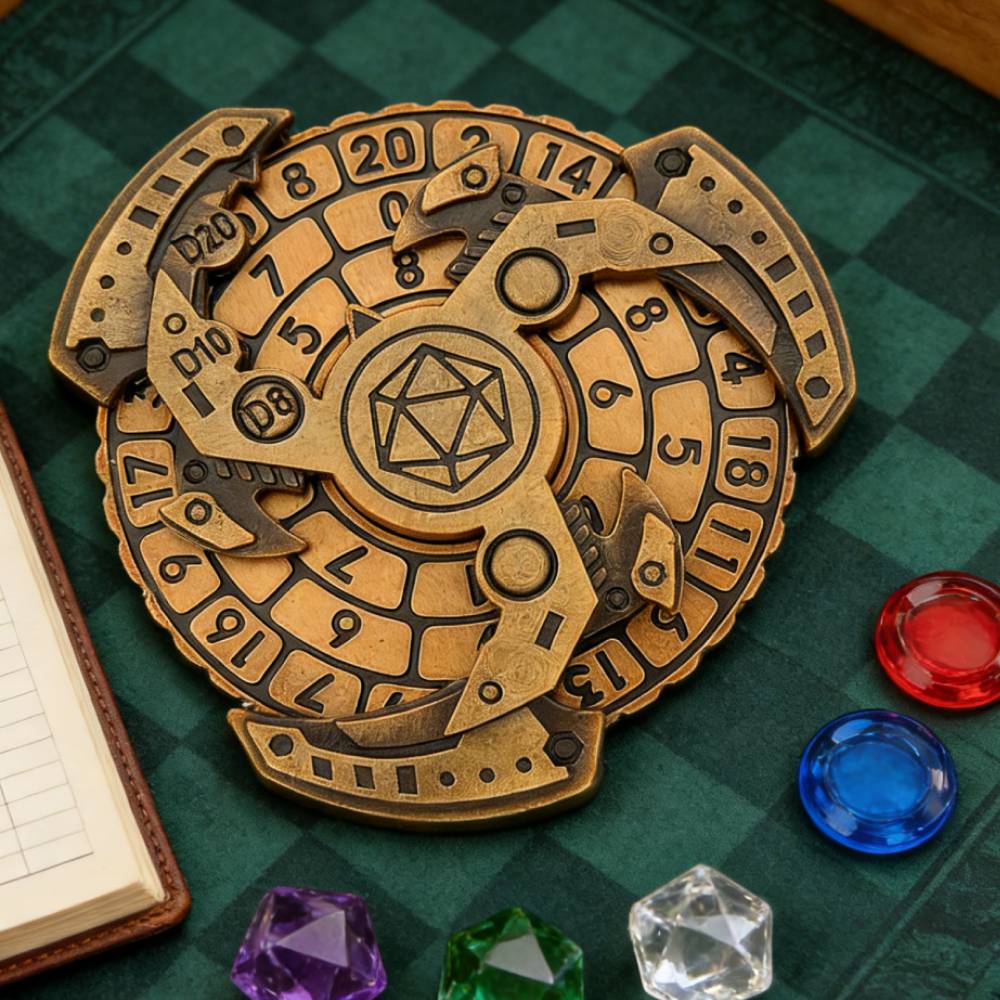 Dice Tower Wooden - Gyro D&D Dice Set, 7 in