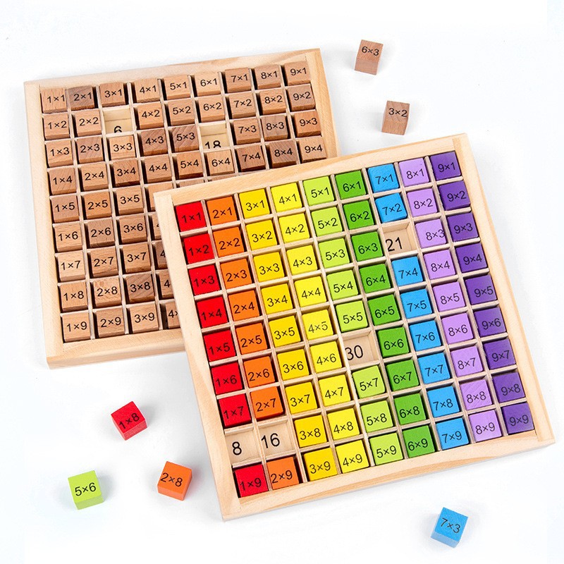 Board Game Idea - Montessori Children Educational Toys Wooden Multiplication
