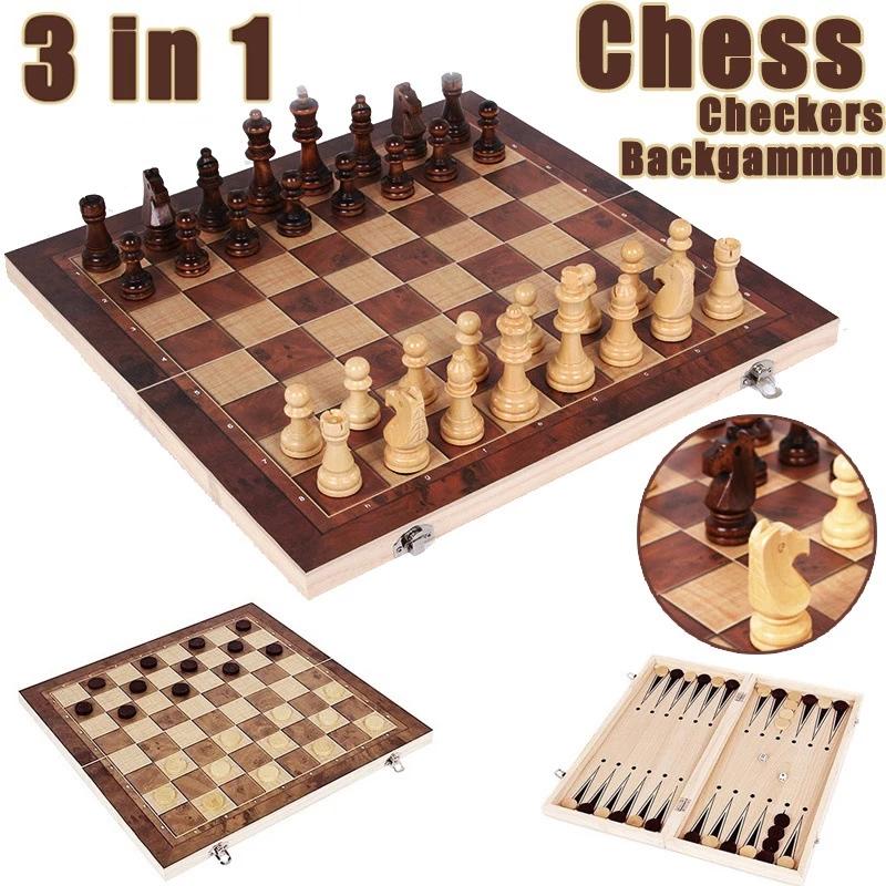 3 in 1 Chess Board, Folding Wo - Board Game Quacks avis et prix