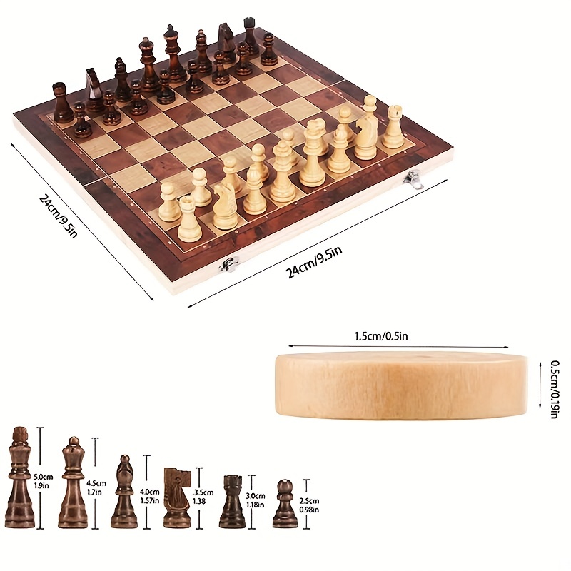 3 in 1 Chess Board, Folding Wo - Board Game Quacks avis et prix