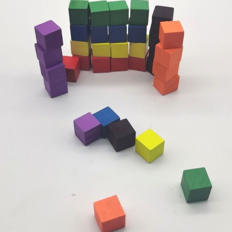 100Pcs/lots 10mm Wood Cubes Co - Board Game Verdant avis et prix