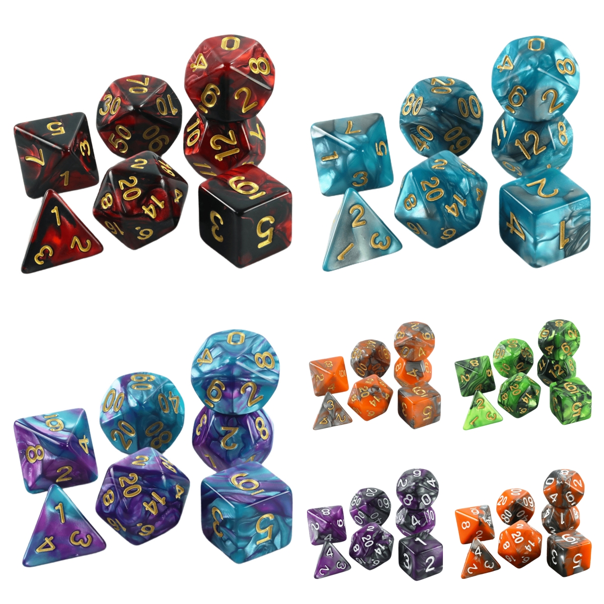 DND Dice Set 7pcs Mixing Color - Board Game Pandemic avis et prix