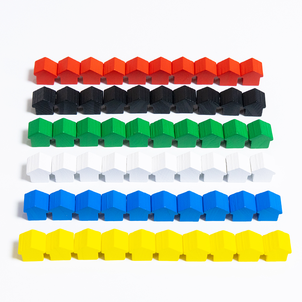 100Pcs Little House Meeples, 1 - Board Game Verdant avis et prix