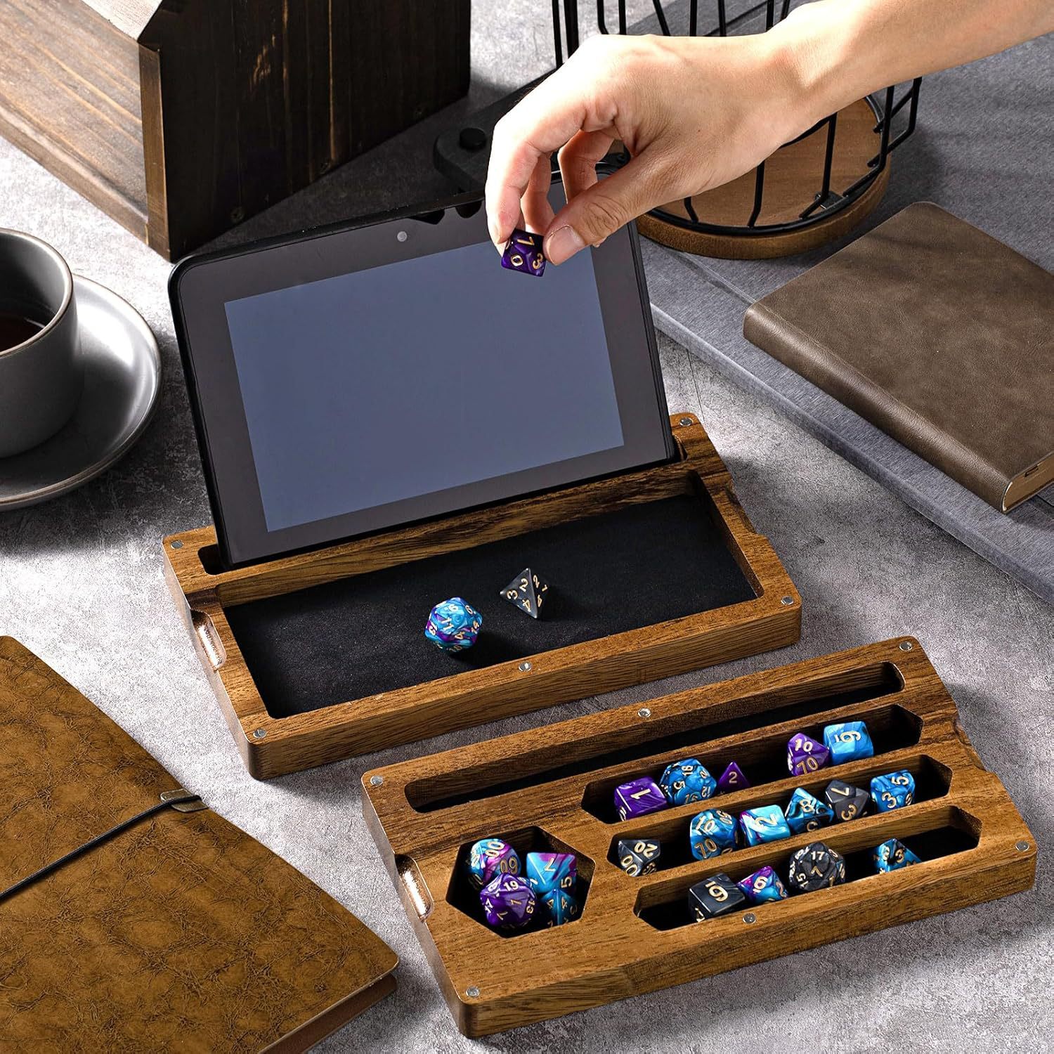 Wooden Tray for Dices Wood Dic - Dice Tower Wooden avis et prix
