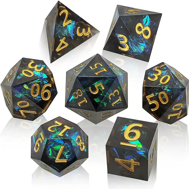 7PCS resin sharp polyhedral di - Board Game Pandemic avis et prix