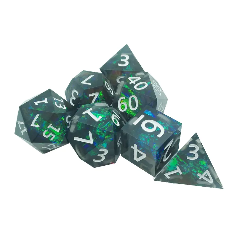 7PCS resin sharp polyhedral di - Board Game Pandemic avis et prix
