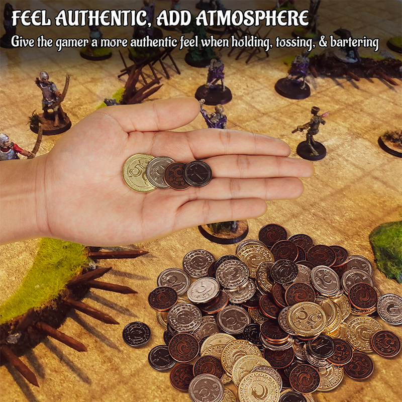 DND Metal Coins Set of 60 with - Board Game Verdant avis et prix