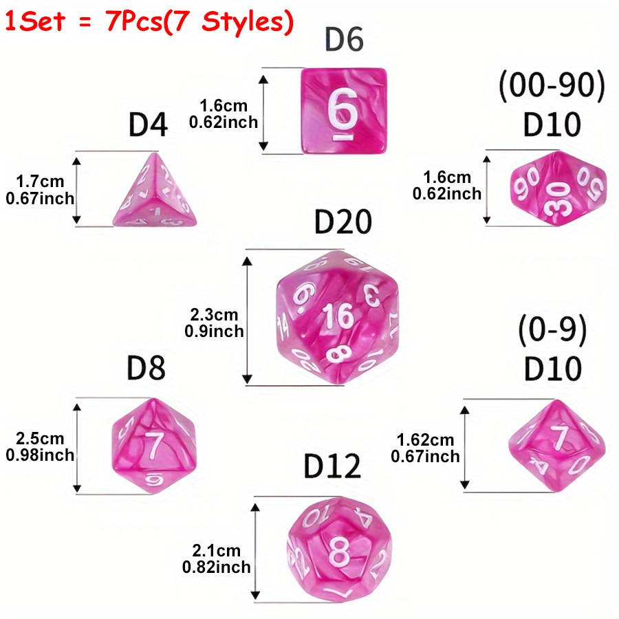 42pcs DND Dice Set with Black  - Board Game Pandemic avis et prix