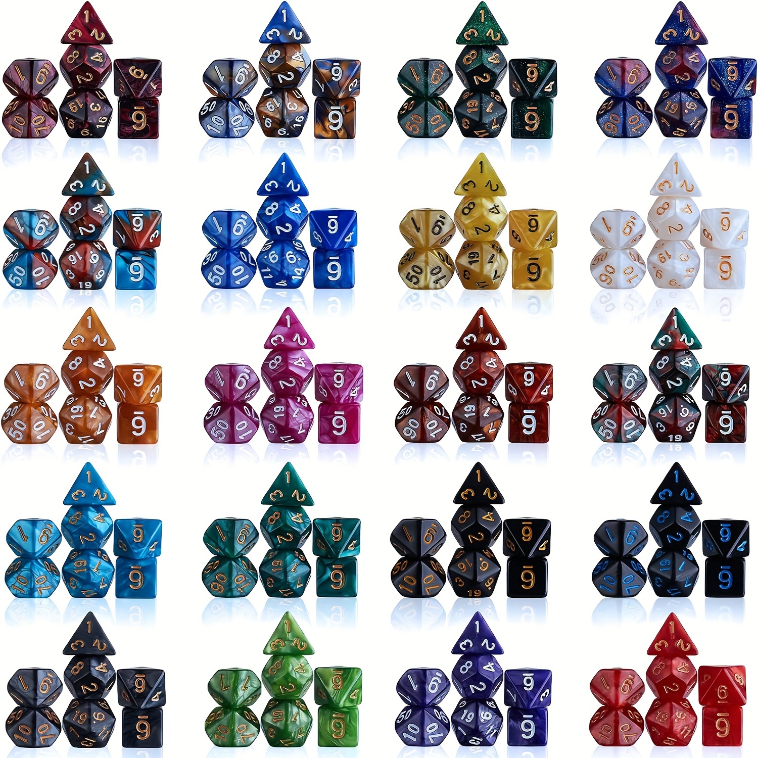 42pcs DND Dice Set with Black  - Board Game Pandemic avis et prix