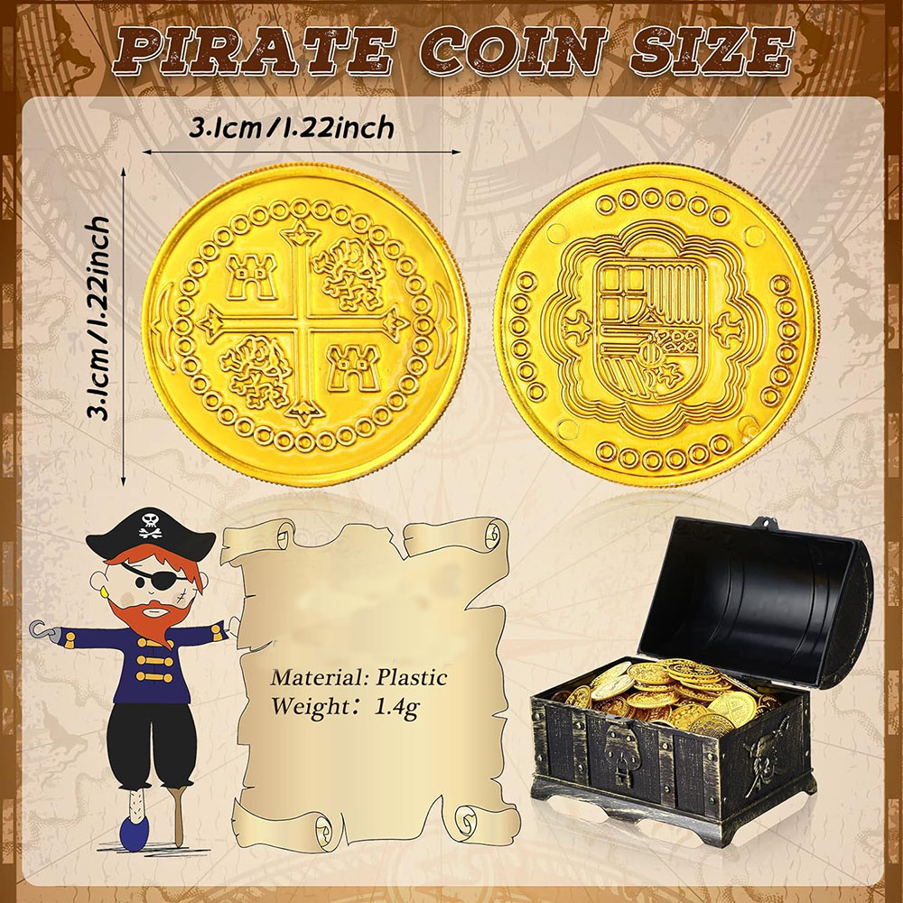 100/200/300PCS Pirate Coins Tr - Board Game Verdant avis et prix