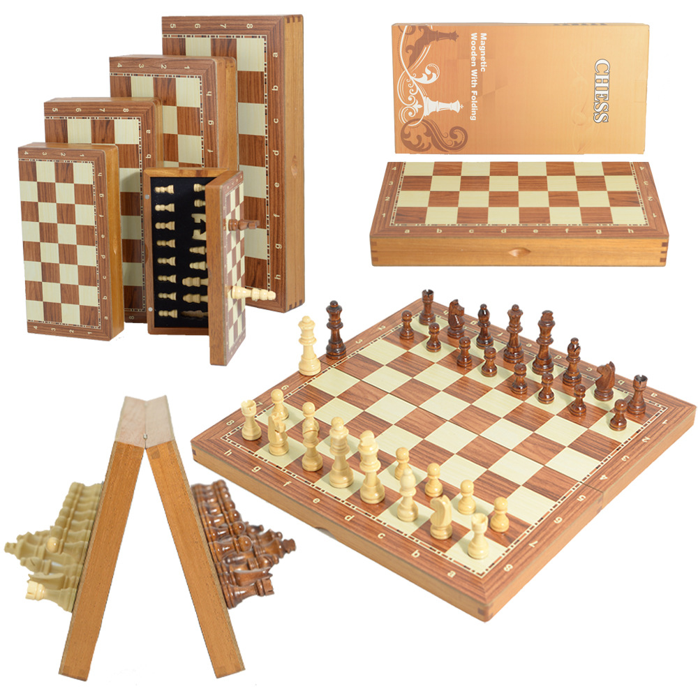 Magnetic Wooden Folding Chess  - Board Game Quacks avis et prix