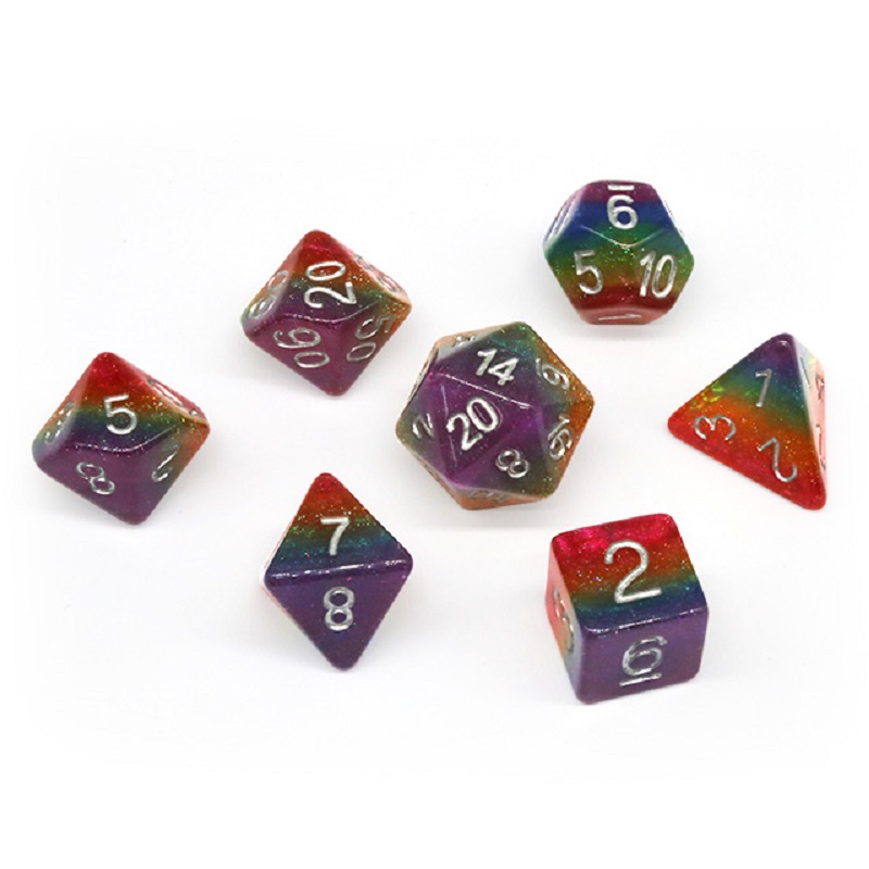 7Pcs/Set Polyhedral Rainbow Di - Board Game Pandemic avis et prix