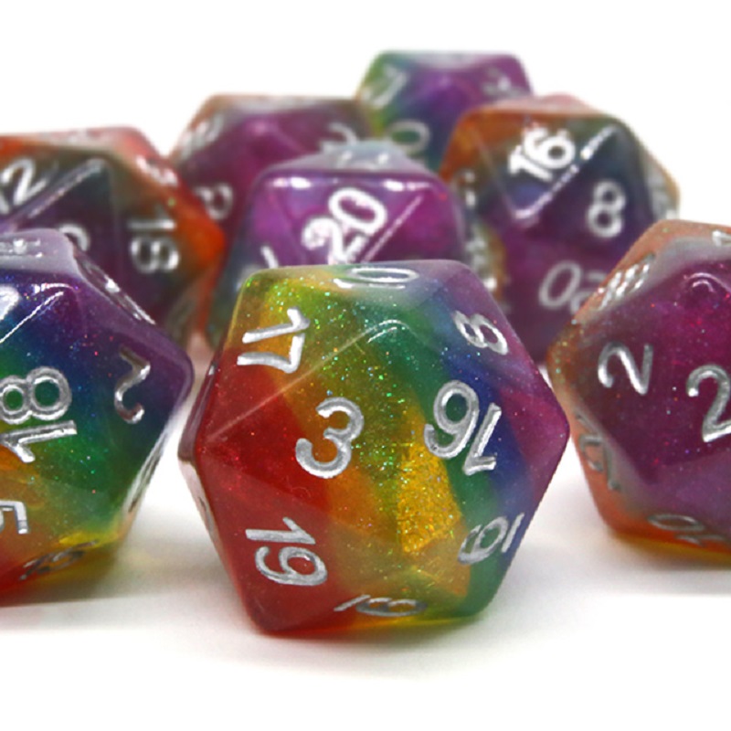 7Pcs/Set Polyhedral Rainbow Di - Board Game Pandemic avis et prix