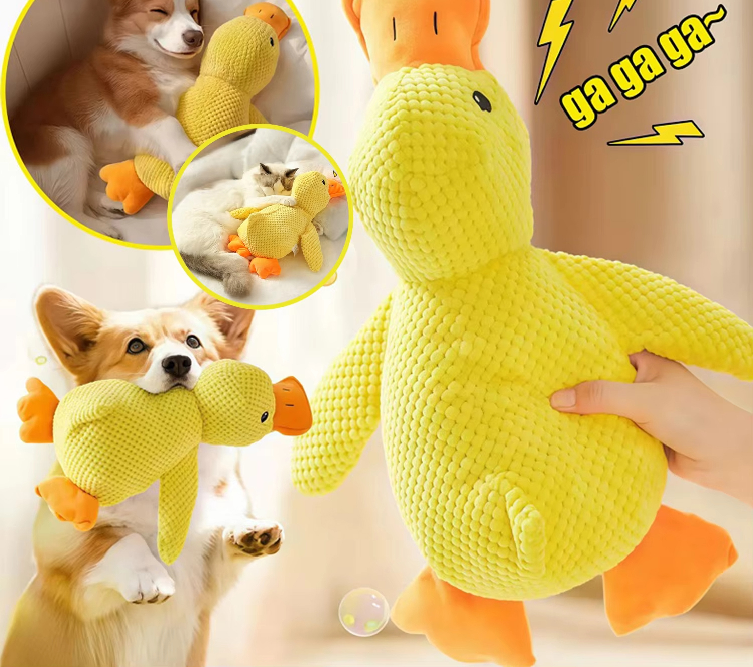 Duck Dog Toy Plush Chew Resist - Board Game Quacks avis et prix