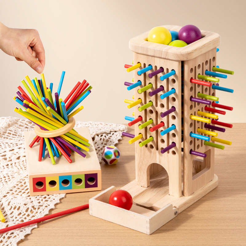 Montessori Game Wooden Stick T - Dice Tower Wooden avis et prix