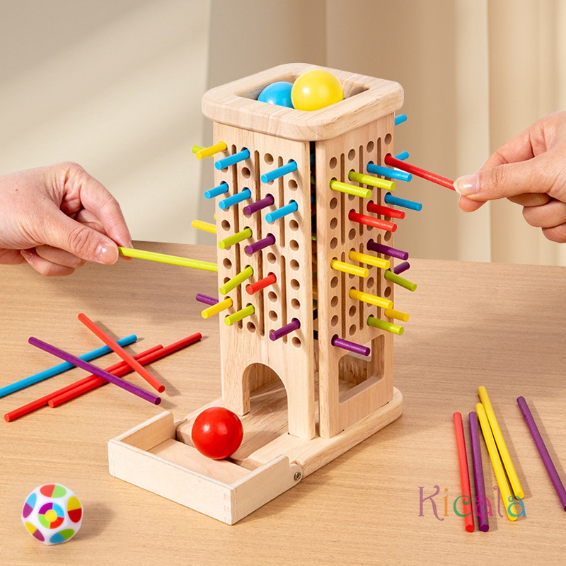 Montessori Game Wooden Stick T - Dice Tower Wooden avis et prix