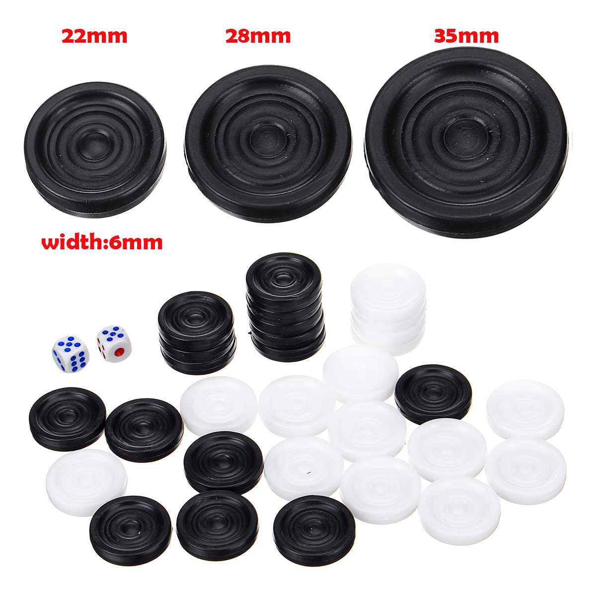 32 PCS Backgammon Chess Piece  - Board Game Quacks avis et prix