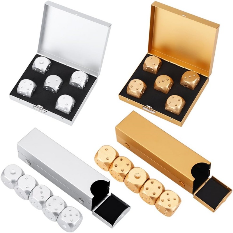 5pcs Precision Aluminum Alloy  - Dice Tower Wooden avis et prix