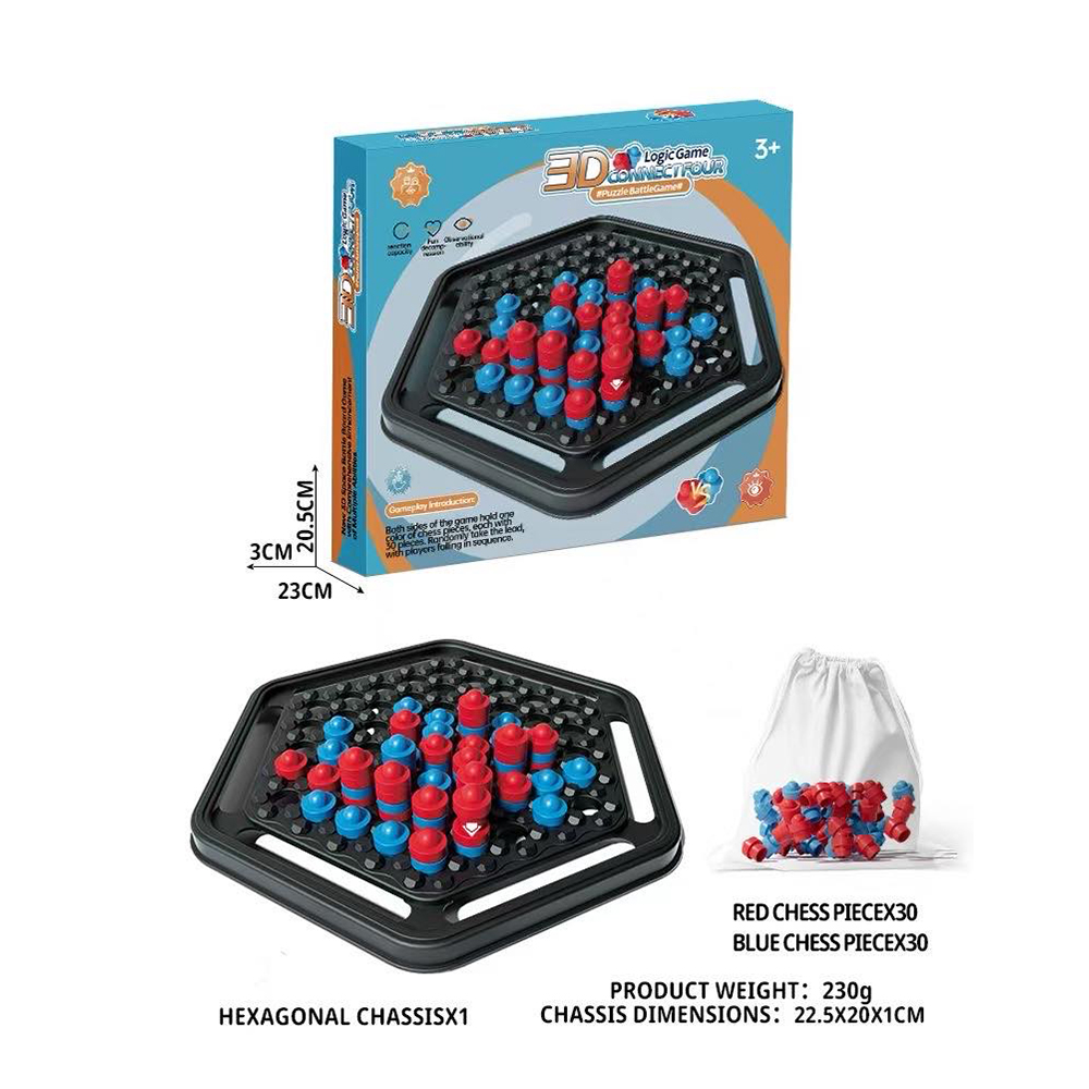 2-in-1 Board Game Set: 3D Tic- - Board Game Nations avis et prix
