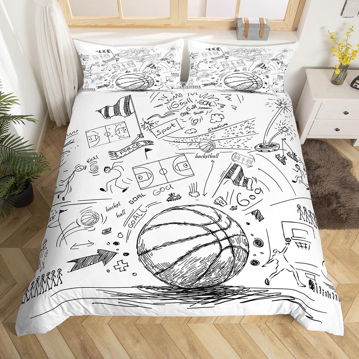 Basketball Duvet Cover Twin Qu - Board Game Nations avis et prix
