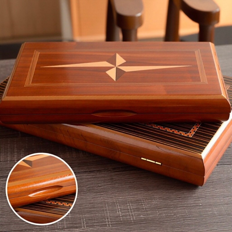 Solid Wood Backgammon 11-19 In - Board Game Quacks avis et prix