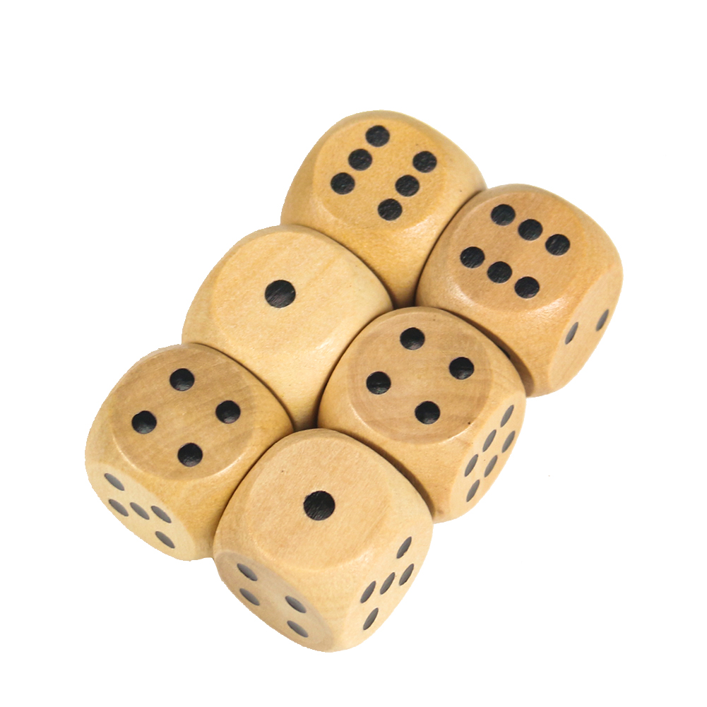 5PCS 20mm Wooden Dice Point D6 - Dice Tower Wooden avis et prix