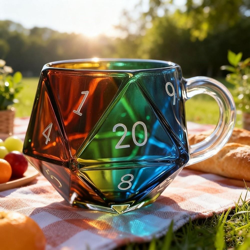 Transparent Glass Rainbow D20  - Board Game Pandemic avis et prix