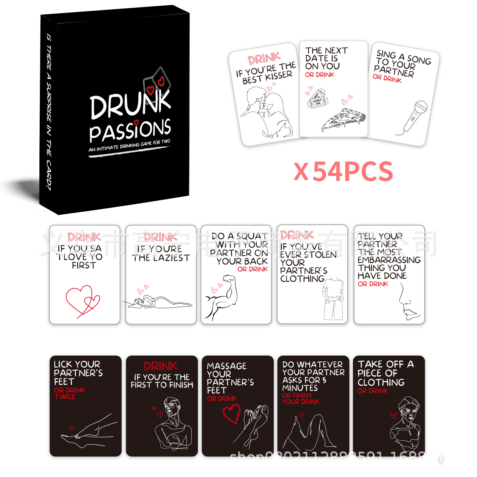 Drunk Passions Lovers Couples  - Board Game For Couple avis et prix