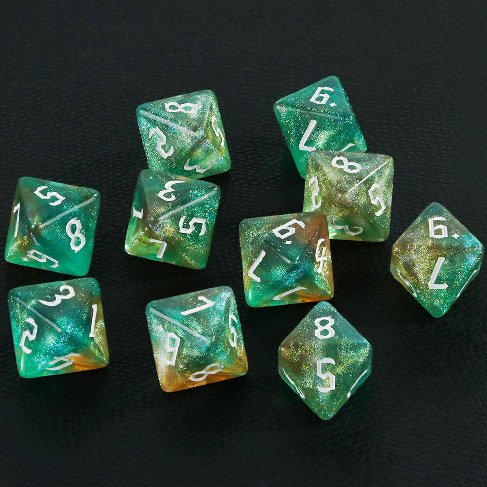 D8 Mixed Colours Polyhedral Di - Dice Tower Wooden avis et prix