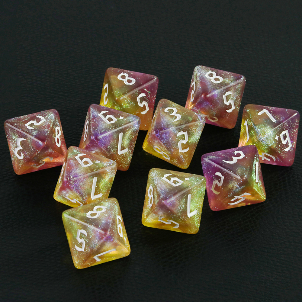 D8 Mixed Colours Polyhedral Di - Dice Tower Wooden avis et prix
