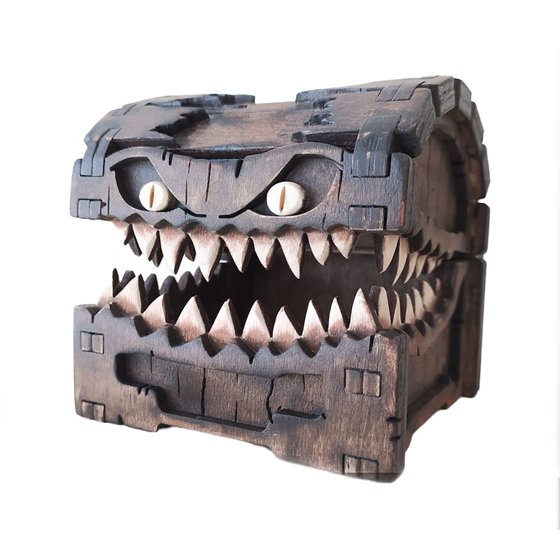 Mimic Chest for Dungeons and D - Dice Tower Wooden avis et prix