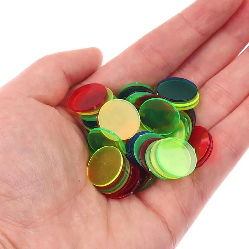 50/100/200pcs 19mm Chips Plast - Board Game Verdant avis et prix