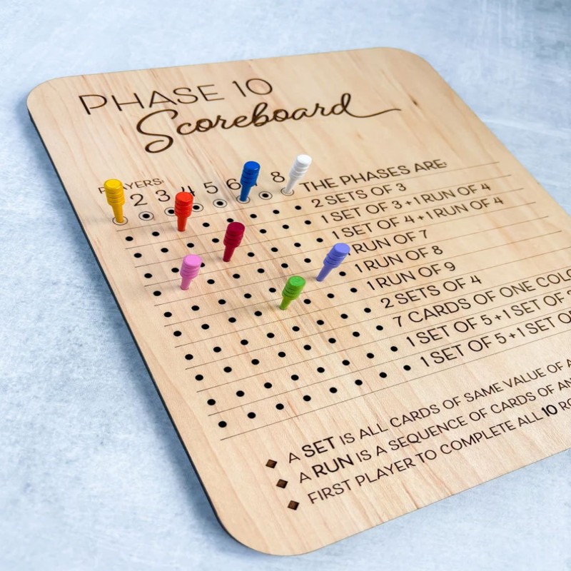Phase 10 Score Board - Phase T - Board Game Ranking avis et prix
