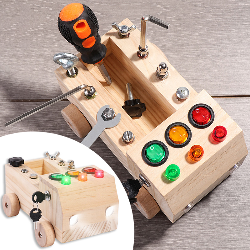 Wooden Montessori Busy Board S - Board Game Idea avis et prix