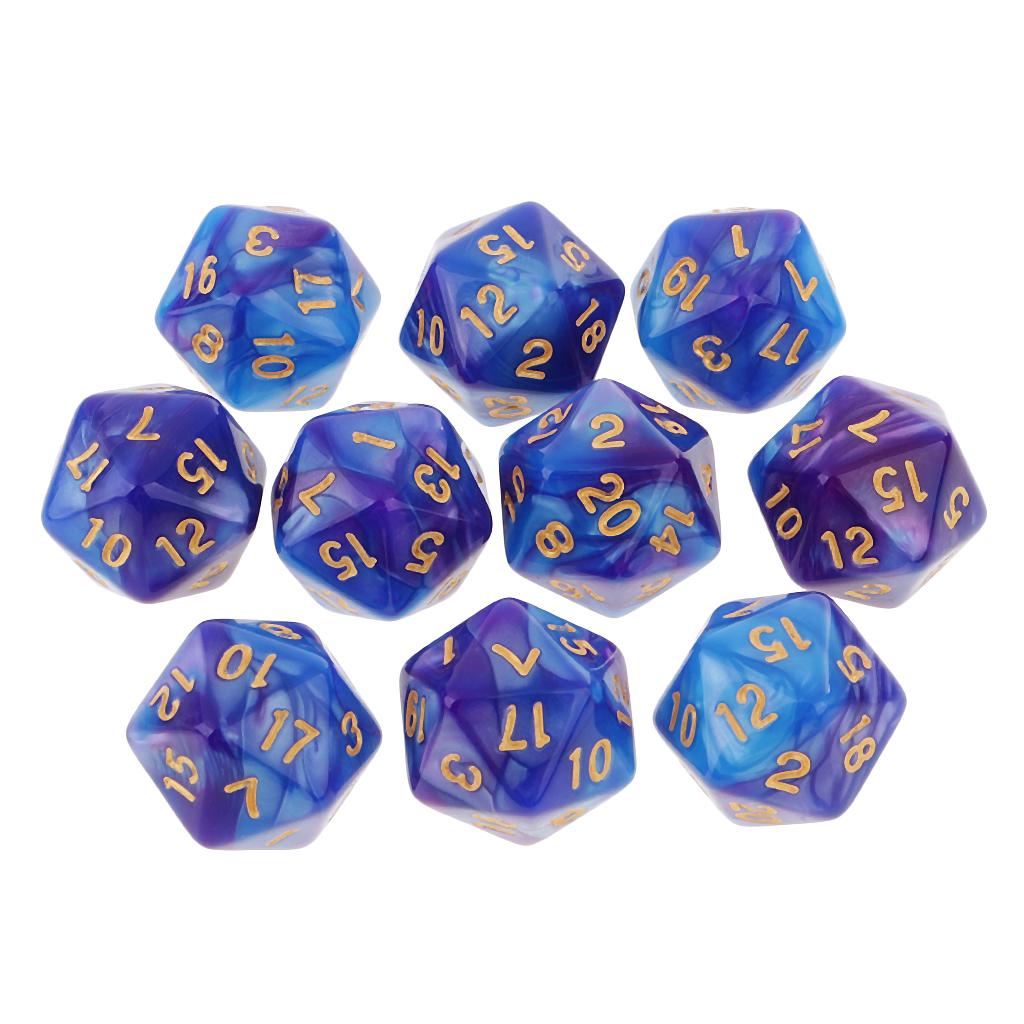 10pcs Polyhedral 20 Sided Dice - Board Game Pandemic avis et prix