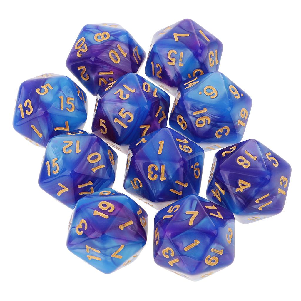 10pcs Polyhedral 20 Sided Dice - Board Game Pandemic avis et prix