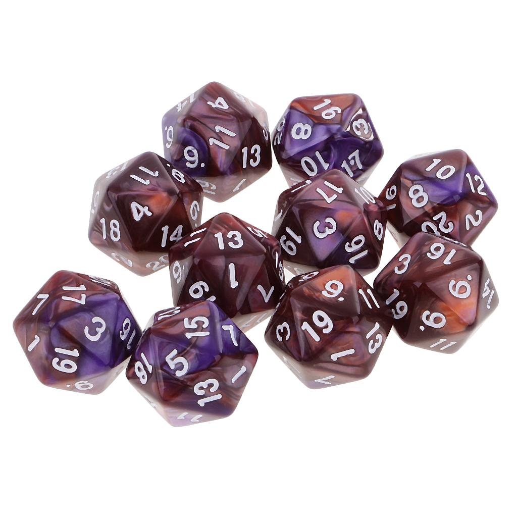 10pcs Polyhedral 20 Sided Dice - Board Game Pandemic avis et prix