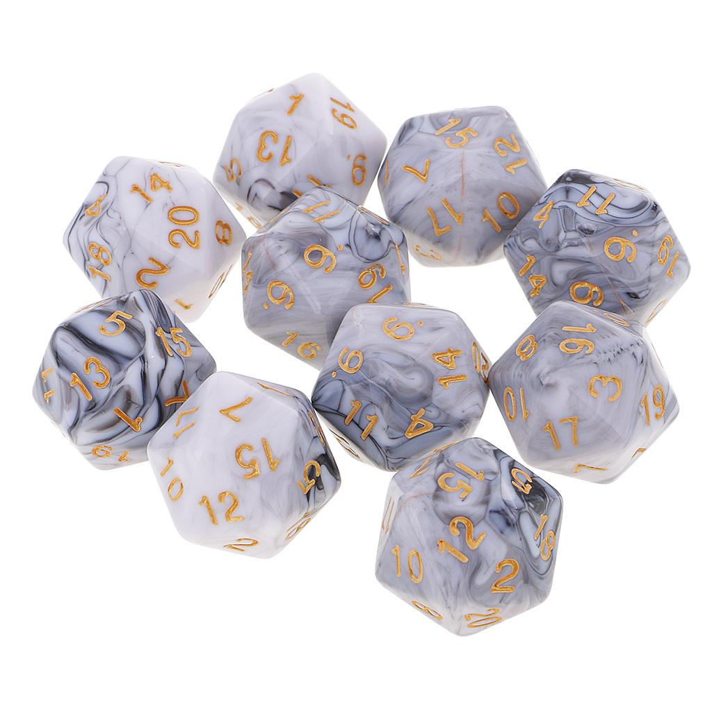 10pcs Polyhedral 20 Sided Dice - Board Game Pandemic avis et prix
