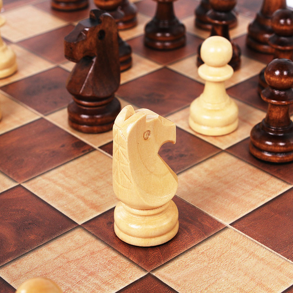 3 in 1 Wooden Chess Backgammon - Board Game Quacks avis et prix