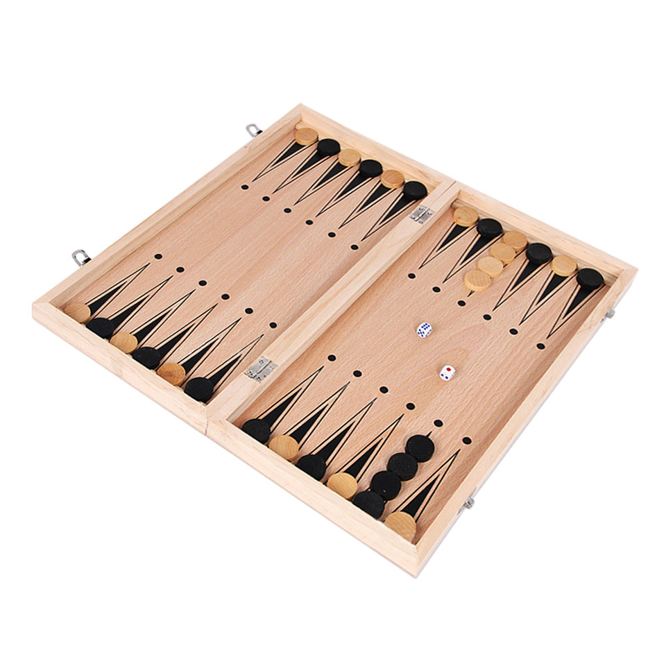 3 in 1 Wooden Chess Backgammon - Board Game Quacks avis et prix