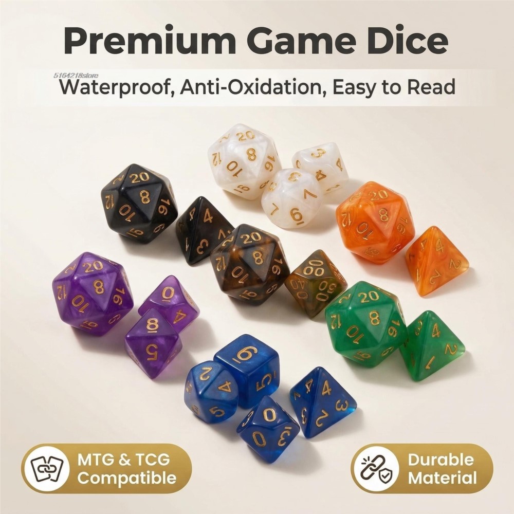 7pcs Set Dice Board Games Roll - Board Game Verdant avis et prix