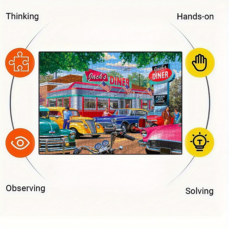 Vintage American Diner & Class - Jigsaw Puzzle Adult avis et prix