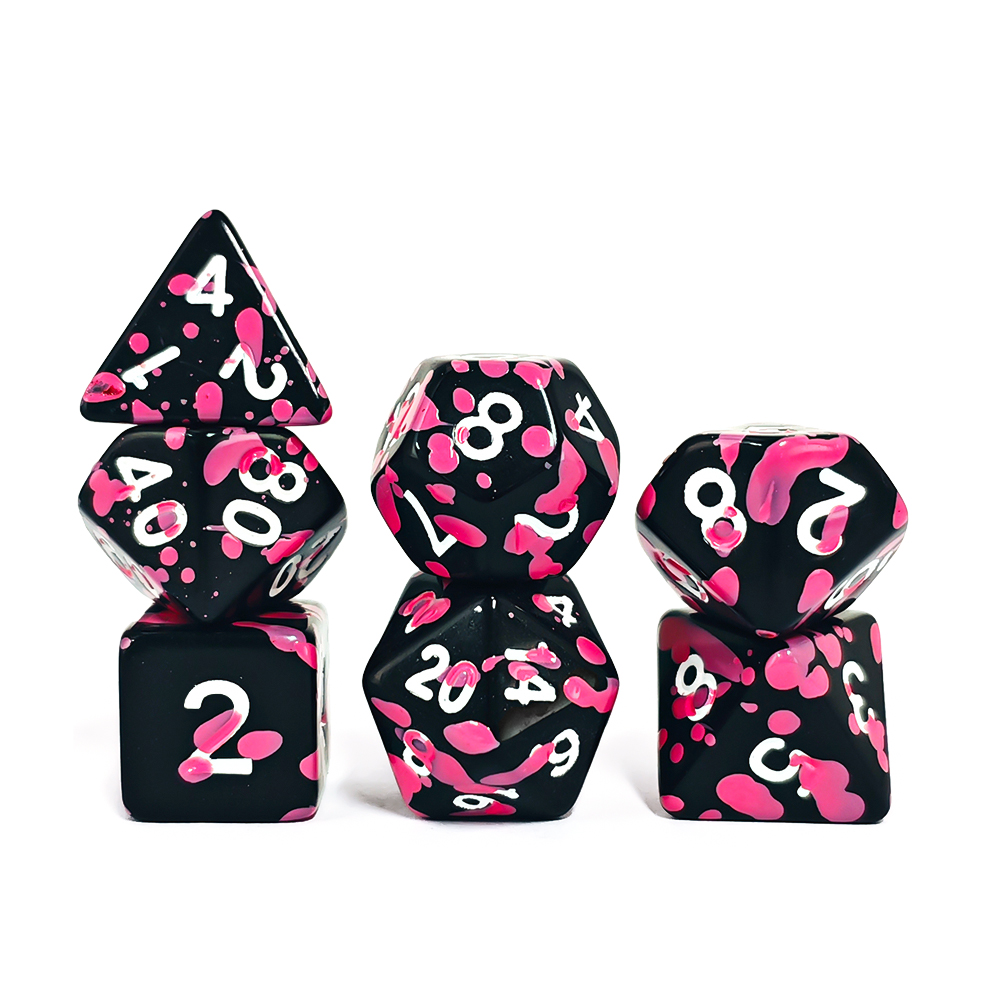 Polyhedral Pink Splatter Acryl - Board Game Pandemic avis et prix