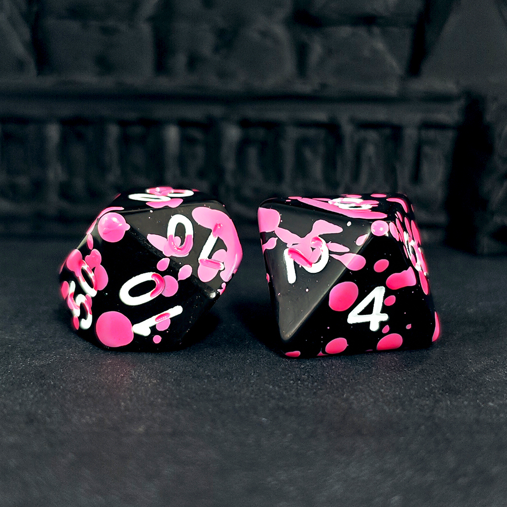 Polyhedral Pink Splatter Acryl - Board Game Pandemic avis et prix