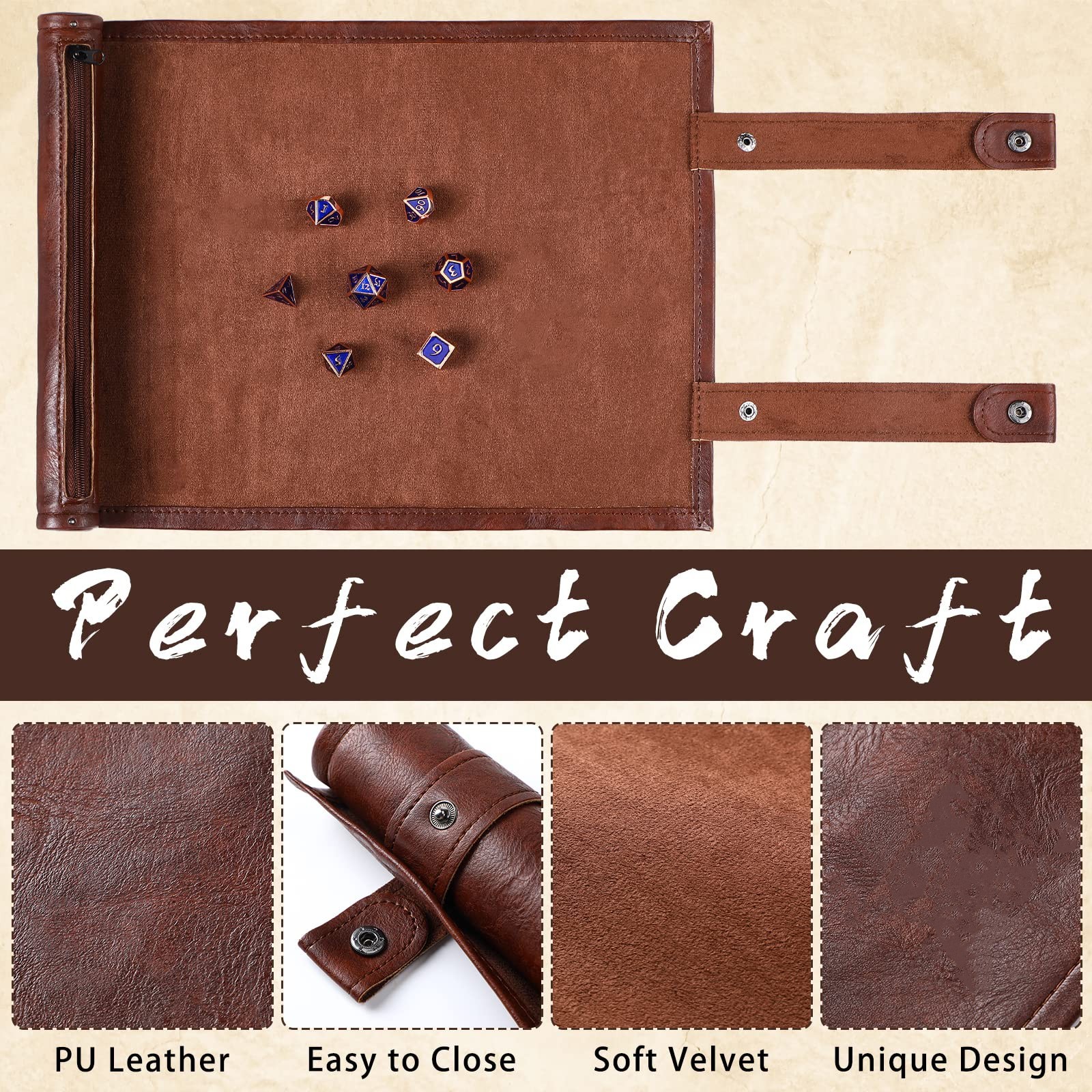 Folding Dice Tray Rolling Mat  - Dice Tower Wooden avis et prix