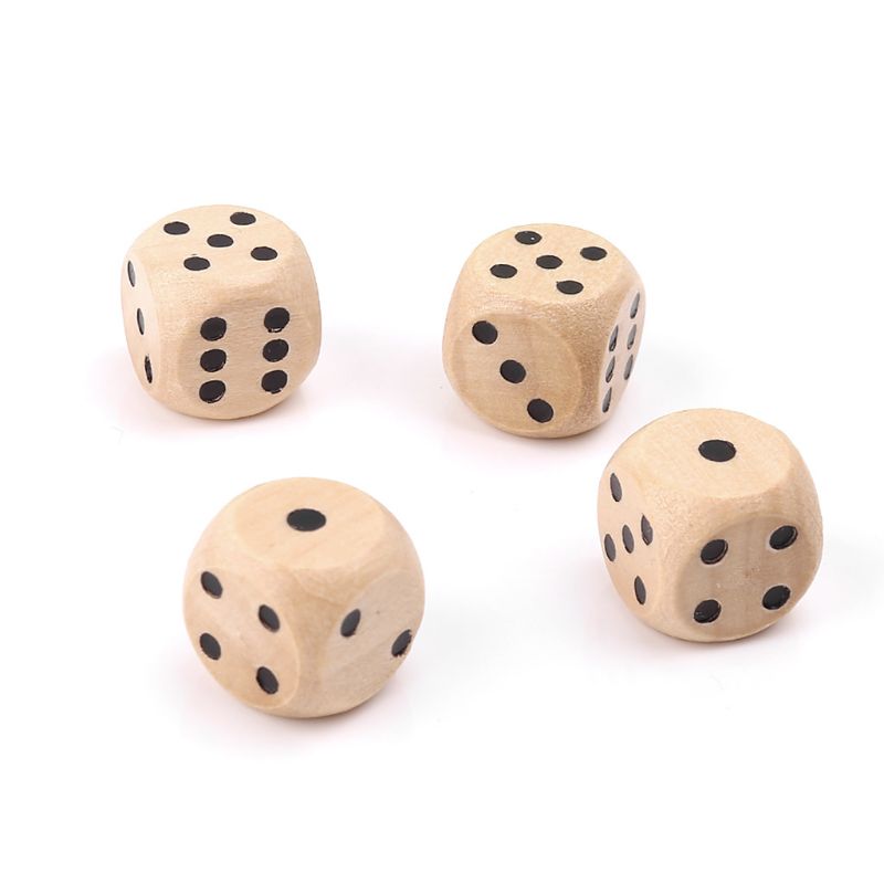 10Pcs Wooden 6 Sided D6 Faces  - Dice Tower Wooden avis et prix