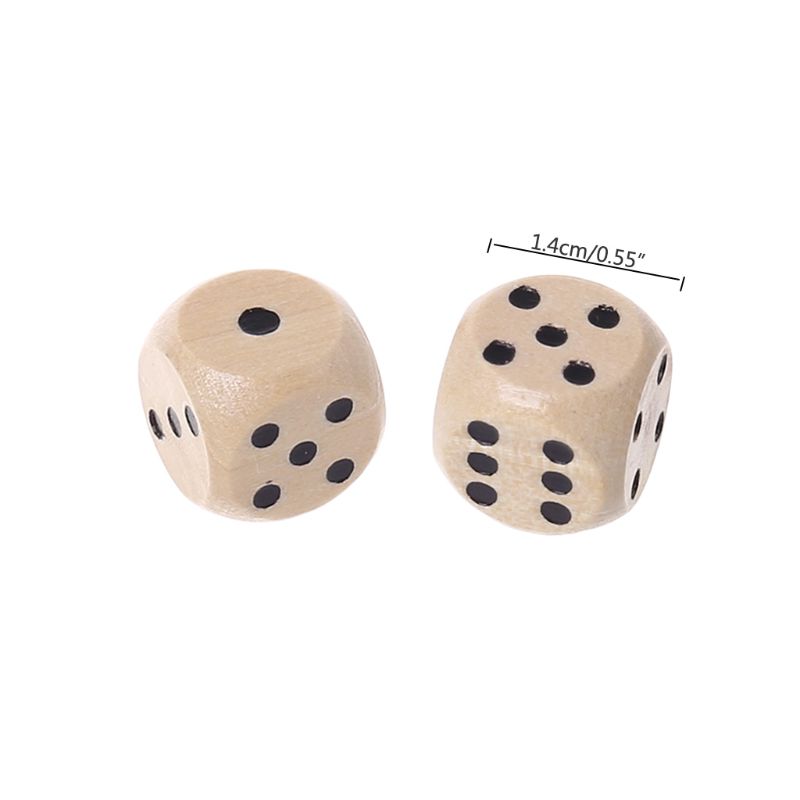 10Pcs Wooden 6 Sided D6 Faces  - Dice Tower Wooden avis et prix
